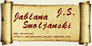 Jablana Smoljanski vizit kartica